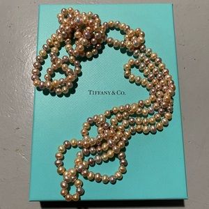 Tiffany & Co Pink/Purple Pearl Necklace